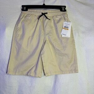 NWT Calvin Klein Chino Shorts Boys Size Small 8 Drawstring‎ Elastic Waist